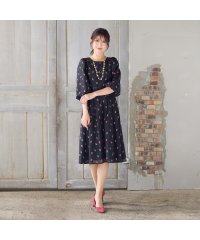 Rose Tiara(L SIZE)/【美シルエット】つぼみ刺繍ワンピース/508401502