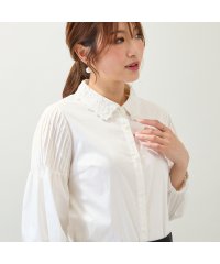 Rose Tiara(L SIZE)/【2way】【接触冷感/UVカット/イージーケア/手洗いOK】レース襟ブラウス/508401509