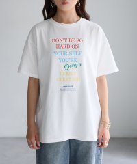 Riberry/リベリー Riberry マルチカラーロゴプリント半袖ビッグTシャツ/508401993