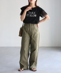 Riberry/リベリー Riberry 袖メッシュ切替デザインロゴTシャツ/508401998