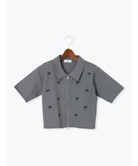 Te chichi TERRASSE/テチチ テラス Te chichi TERRASSE リボン刺繍ダブルジップカーディガン/508402124