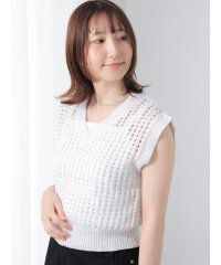 Te chichi TERRASSE/テチチ テラス Te chichi TERRASSE スパンコールメッシュVネックベスト/508402125