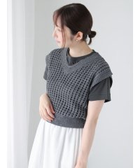 Te chichi TERRASSE/テチチ テラス Te chichi TERRASSE スパンコールメッシュVネックベスト/508402125