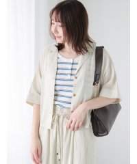 Te chichi TERRASSE/テチチ テラス Te chichi TERRASSE リネン混オープンカラーシャツ/508402131