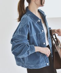 quaranciel/quaranciel〈洗濯機可能〉コットン ベロア インディゴ ブルゾン/508402172