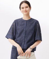 JIYU-KU(LARGE SIZE)/【カタログ掲載・洗える】フラワータイルレース ブラウス/508402329