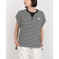 M‘S STYLE/エムズスタイル M'S STYLE 王冠刺繍ボーダープルオーバー/508402617