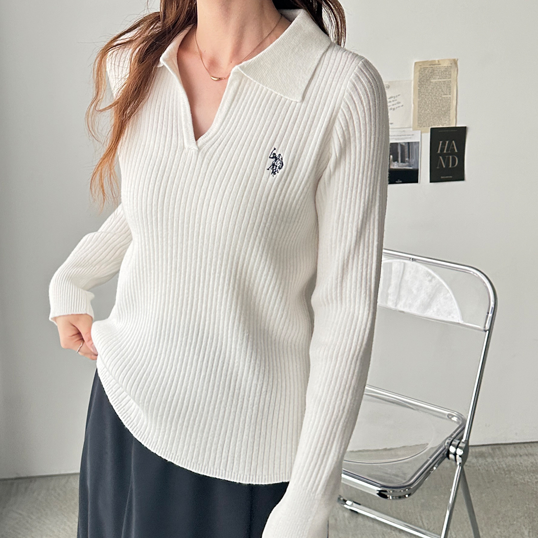 ジーラ GeeRA 【U．S． POLO ASSN．】 Vネ （ライトベージュ） ジーラ GeeRA 【U．S． POLO ASSN．】 Vネ （ライトベージュ