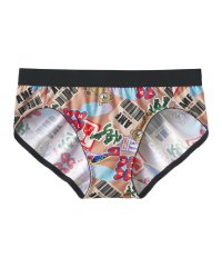 aimerfeel/ステッカーシール柄 プレーンショーツ 【返品不可商品】/508402907