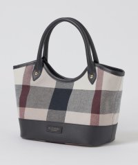 BLUE LABEL CRESTBRIDGE/クレストブリッジチェックキャンバスレザー切替ミニトート/508344278
