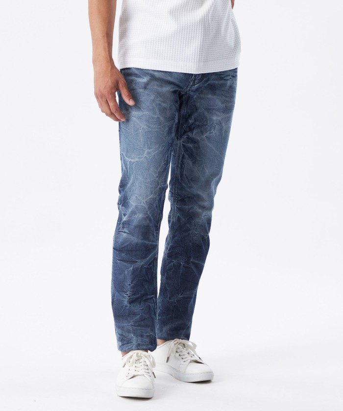 新品✨EPOCA UOMO デニム パンツ XL 近年モデル ストレッチダメージデニム(パンツ)｜EPOCA UOMO(エポカ ウォモ