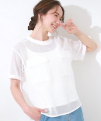 SHOO・LA・RUE　DRESKIP/シューラルー／ドレスキップ SHOO・LA・RUE/DRESKIP メッシュポケットデザイントップス/508398972