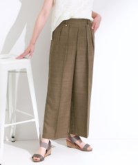 SHOO・LA・RUE　DRESKIP/シューラルー／ドレスキップ SHOO・LA・RUE/DRESKIP 麻調タックワイドパンツ/508399207