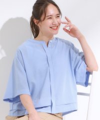 SHOO・LA・RUE　DRESKIP/シューラルー／ドレスキップ SHOO・LA・RUE/DRESKIP 【洗濯後シワになりにくい/UV/吸水速乾/アンチピリング】バンドカラーシャツ/508399239
