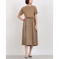 EGLANTINE/エグランティーヌ EGLANTINE 素材切り替えラインワンピース/508399259