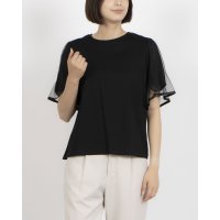 EGLANTINE/エグランティーヌ EGLANTINE 袖チュールレイヤードカットソー/508399266