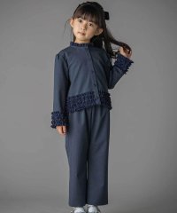 BeBe Petits Pois Vert/シフォンフリルブラウス+ロングパンツセットアップ(95~150cm)/508399653