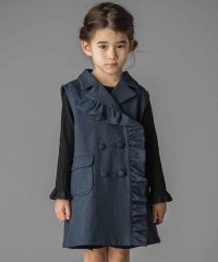 BeBe Petits Pois Vert/フリルトレンチ風ジレ(95~150cm)/508399661