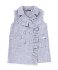 BeBe Petits Pois Vert/フリルトレンチ風ジレ(95~150cm)/508399661