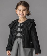 BeBe Petits Pois Vert/なわ編みニット襟フリルカーディガン(95~150cm)/508399663