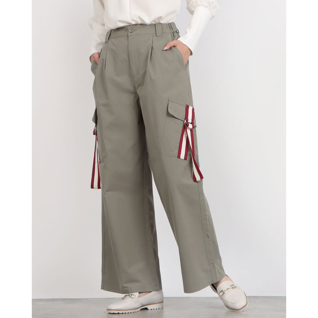 ★MSGM★アセテート カーゴパンツ ☆MSGM☆アセテート カーゴパンツ ボトムス