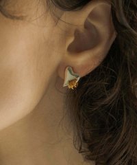 LAPUIS/ラピュイ LAPUIS アシンメトリーコイルハートピアス 233－220101/508403507