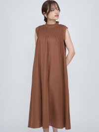 QUEENS COURT/クイーンズコート QUEENS COURT レーヨンアサシャーリングトップワンピース≪洗濯機で洗える≫/508403729