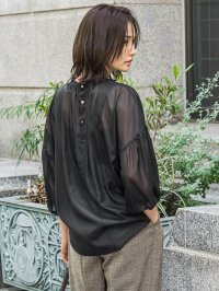 LAUTREAMONT/ロートレアモン LAUTREAMONT シアーブライト 2WAYボウタイブラウス≪手洗い可能≫/508403736