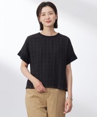 J.PRESS LADIES（LARGE SIZE）/【洗える】チェックコンビジャージー カットソー/508403944