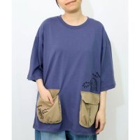 ScoLar/スカラー ScoLar ヒーローごっこ刺繍 ポケット付きドロストTシャツ/508404192