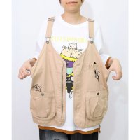 ScoLar/スカラー ScoLar ワークテイスト刺繍 デニムベスト/508404195