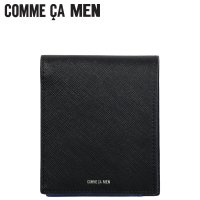COMME CA MEN/COMME CA MEN コムサメン 財布 二つ折り財布 メンズ レディース 本革 FOLDED WALLET ブラック 黒 6754/508404247