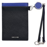COMME CA MEN/コムサメン COMME CA MEN パスケース カードケース ID 定期入れ メンズ レディース 本革 薄型 ブラック 6826/508404251