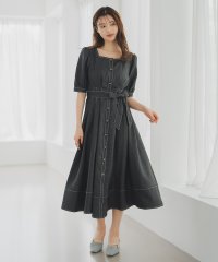 MISCH MASCH/ミッシュマッシュ MISCH MASCH 2025秋冬新作 ポリデニムスクエアネックワンピース/508404281