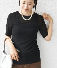 SHIPS WOMEN/シアー フライス レイヤード TEE/508404563