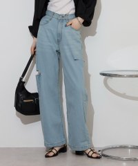 JUNGLE JALOPY/ジャングルジャロピー JUNGLE JALOPY ダメージ加工 デニムパンツ レディース ストレートパンツ ジーンズ ジーパン ボトムス カジュアル/508404653