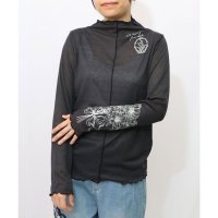 ScoLar/スカラー ScoLar 花束箔プリント 配色メローシアーロンT/508404873