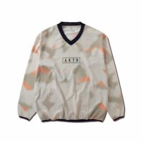 AKTR/アクター AKTR AKTR SCRIBBLE V－NECK PULLOVER SHOOTINNG SHIRTS（アクター スクリブル Vネックプルオーバーシュ/508405080