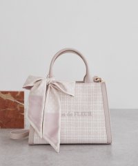 Maison de FLEUR/メゾン ド フルール Maison de FLEUR スカーフ付きツイード2Wayトートバッグ/508405610