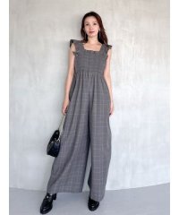 SNIDEL/シャーリングフリルオールインワン/508405627