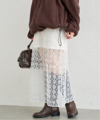 U by Spick&Span/《予約》フラワーチュールシアースカート/508405736