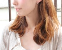Gems by K/ジェムズ バイ ケー Gems by K 18金 フープ クロッシング ピアス/508405836