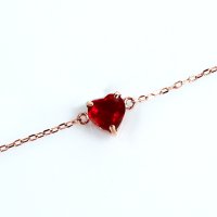 Gems by K/ジェムズ バイ ケー Gems by K 10金 ルビー ハート ブレスレット/508405838