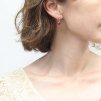 Gems by K/ジェムズ バイ ケー Gems by K プラチナ ルビー フック ピアス/508405839