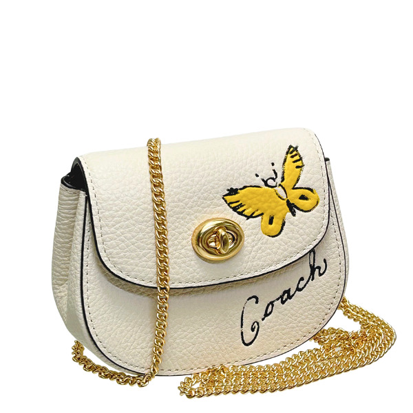 【新品未使用】COACH ゴールドポーチ＆ストラップ2本箱付き コーチ COACH CAM82 IMCAH0404(508405875) | コーチ(COACH) - d