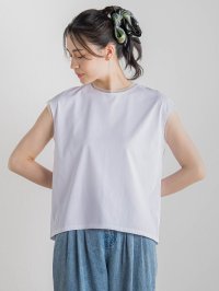 Droite Lautreamont/ドロワット ロートレアモン Droite lautreamont 天竺シアー切替えTシャツ≪洗濯機で洗える≫/508406254