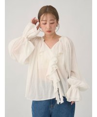 emmi atelier/コットンボイルシフォンブラウス/508406269