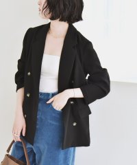 quaranciel/quaranciel:〈手洗い可能〉メッシュ ダブルブレスト テーラード ジャケット 25AW/508406302