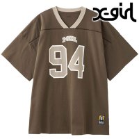 エックスガール X－girl NUMBERING S/S BIG TEE DRESS BROWN [105251041004]