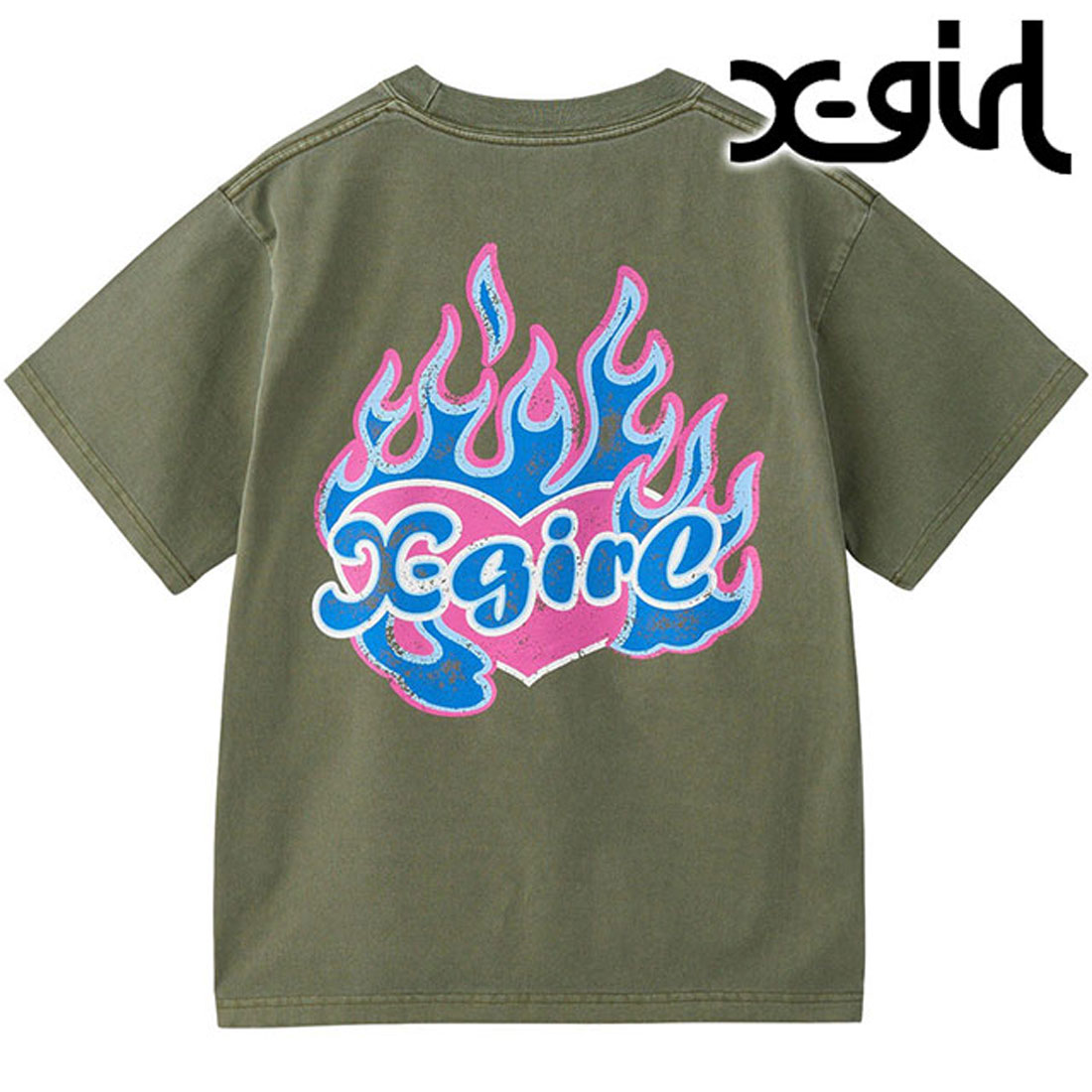 エレンディーク　スパークルオーガンジーカットソー　黒×シルバー　フリーサイズ X-girl/エックスガール GAME SHIRT SS BIG TEE 105242011040